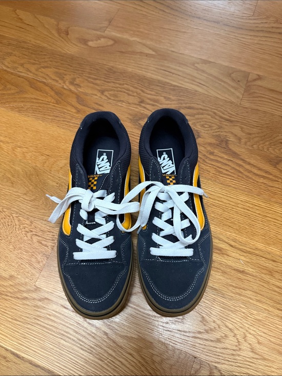 Vans Other - Vans Men's Navy and Yellow Low-Top Skate Sneakers